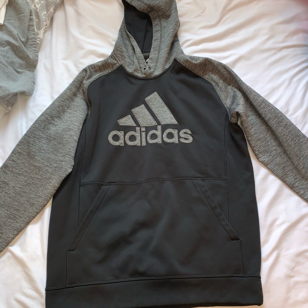 ADIDAS black and grey hoodie